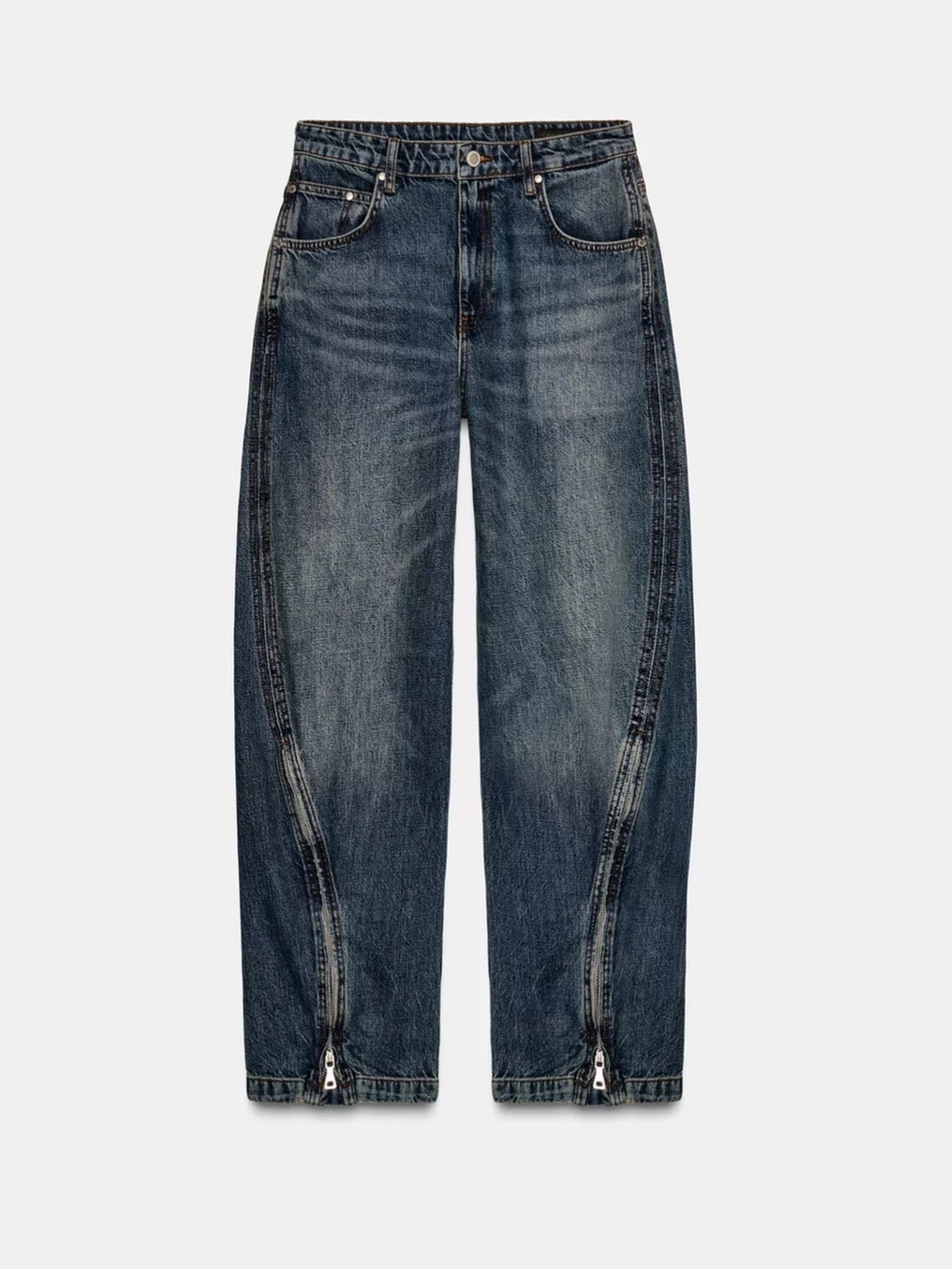 Zara ZW Collection Limited Edition Balloon Jeans Size 25 US 0